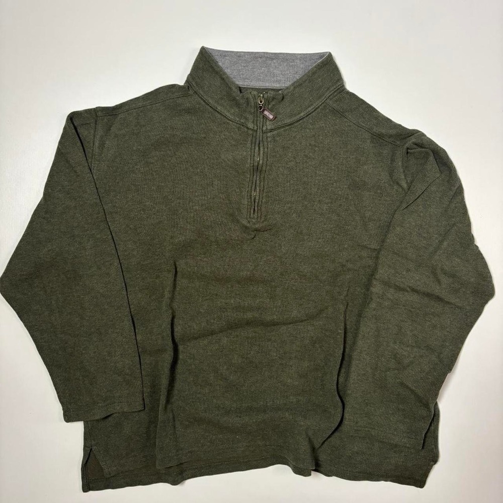 Olive Green Great Northwest 1/4 Zip Pullover Sweater - Size XL
